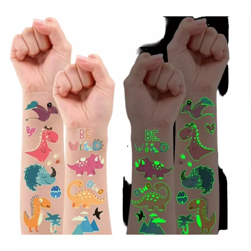 Glow-in-the-Dark tatoveringsklistremerke